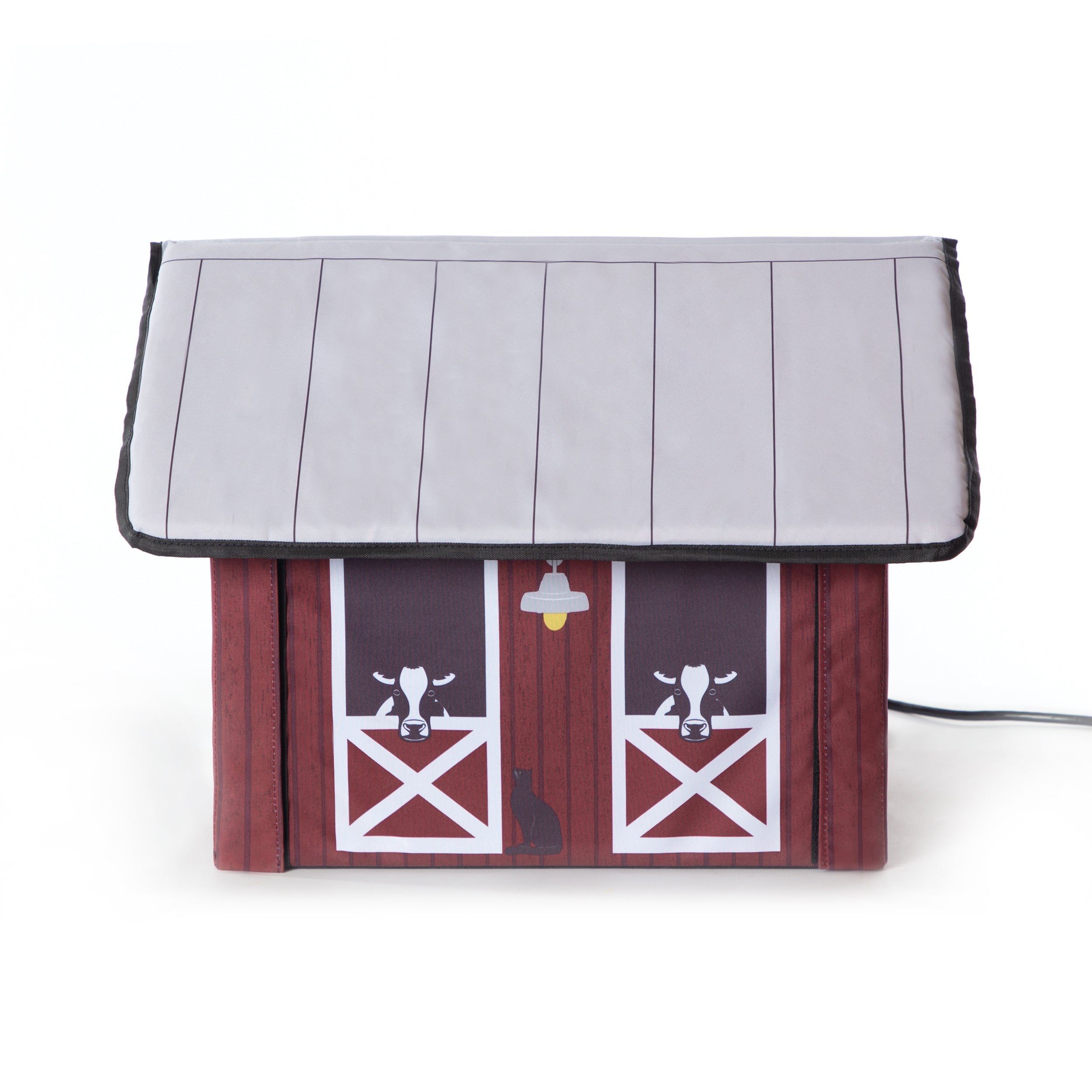 Outdoor Kitty House - Barn Design - Side 2