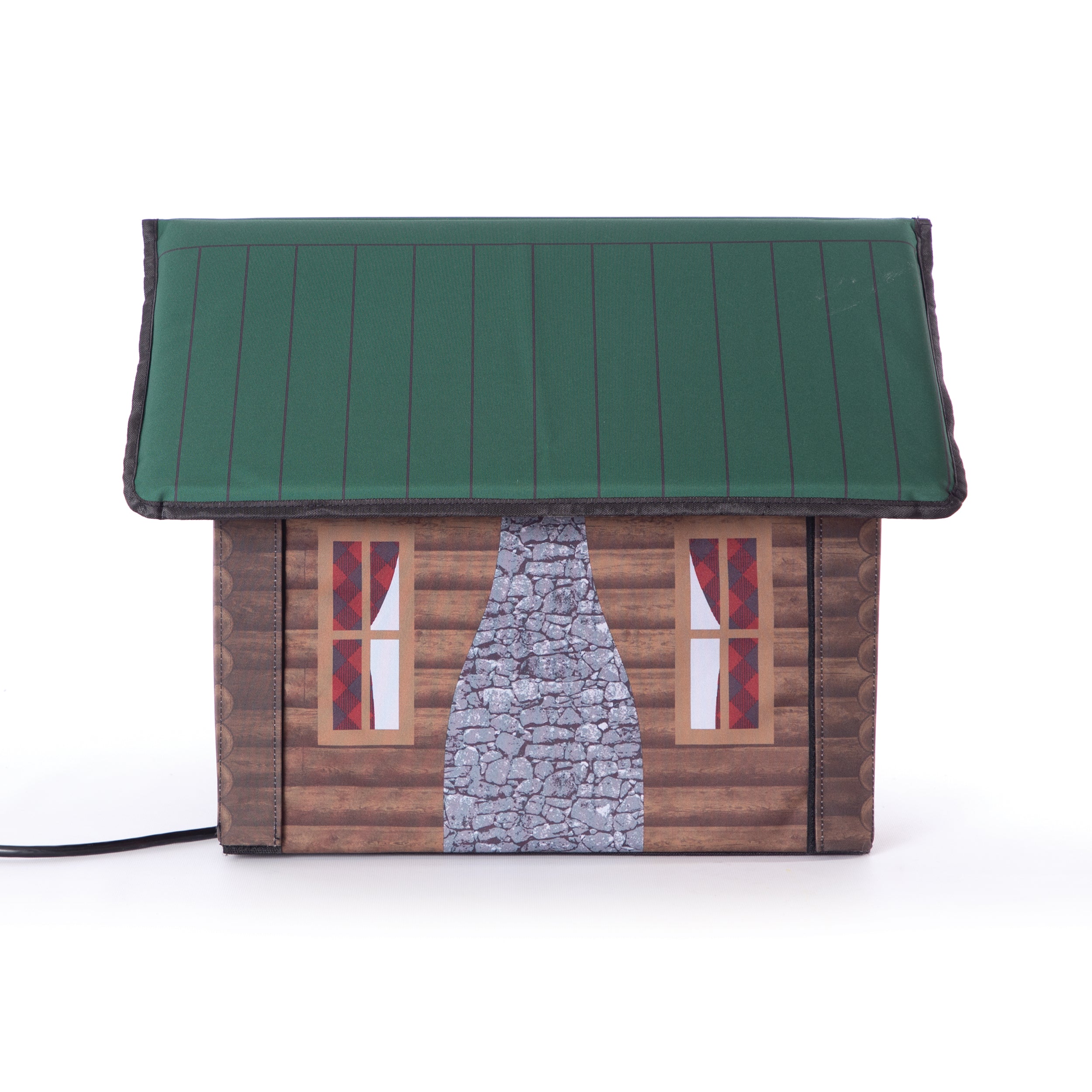 Outdoor Kitty House - Cabin Design - Side 1