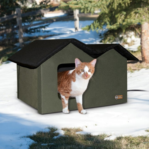 Televisie kijken landbouw capaciteit Outdoor Kitty House Extra-Wide - Heated & Unheated - K&H Pet — K&H Pet  Products