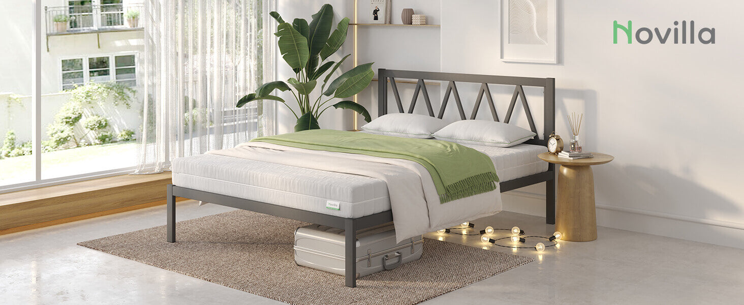 pure bed frame with headboard 