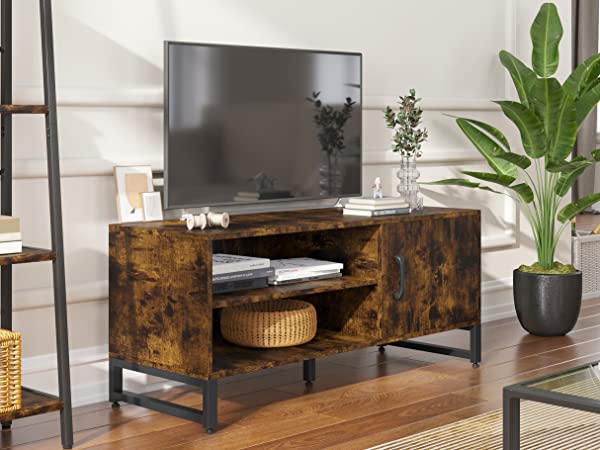 Addition TV Stand with Two Adjustable Shelves