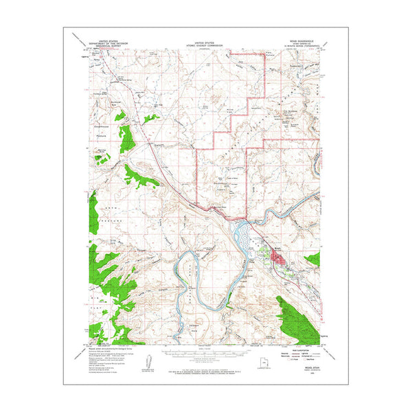 Arches USGS Quadrangle Topographic Map
