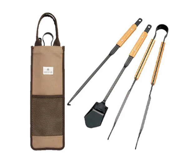 Fire Tool Set Pro with Bamboo Handle