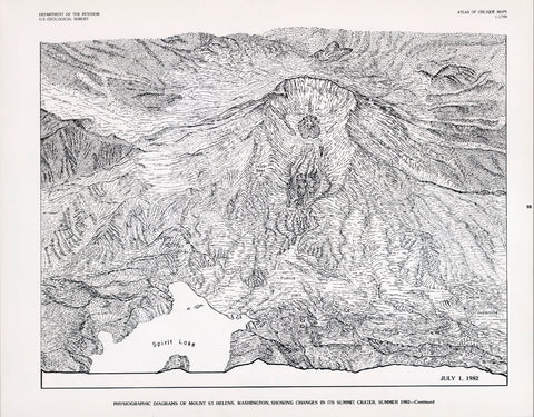 Physiographic Diagram of Mt St Helens