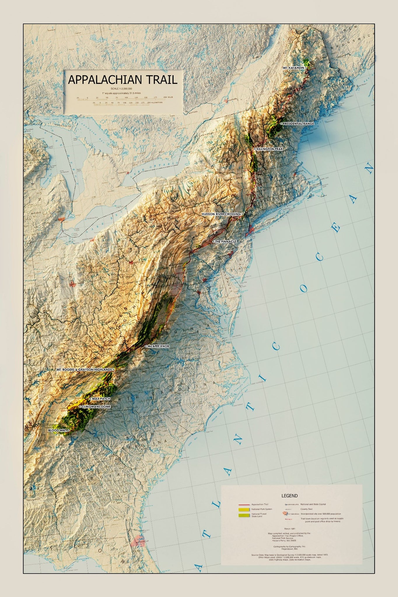 Appalachian Trail Map