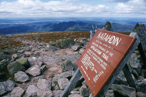 Appalachian Trail size on summit of Mt. Katahdin