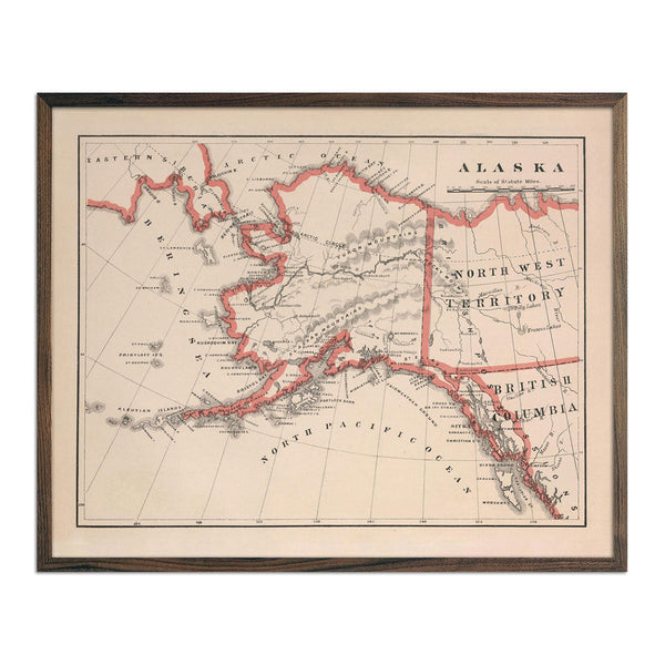 Alaska 1883 Map