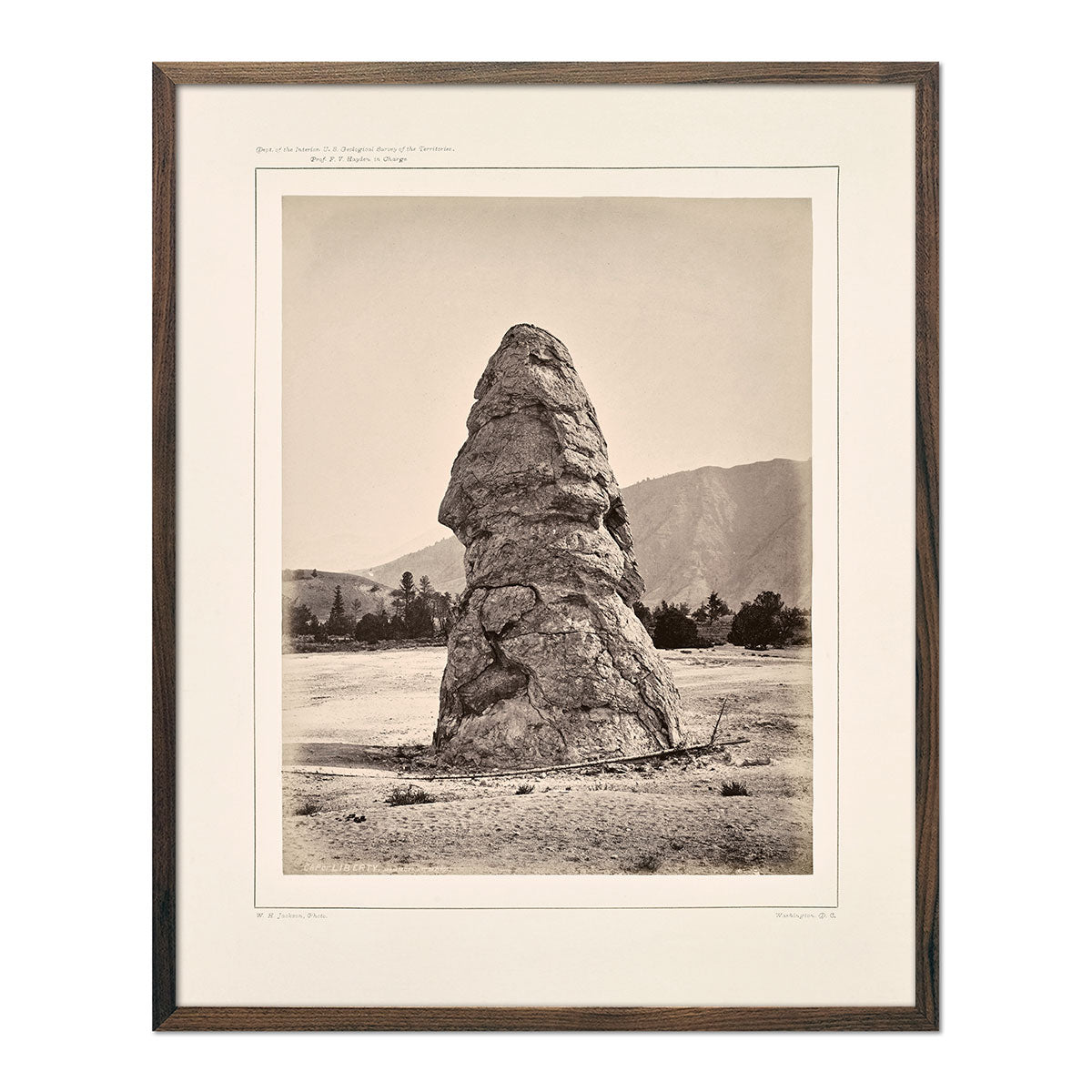 Photograph of Cap of Liberty, Mammoth Hot Springs