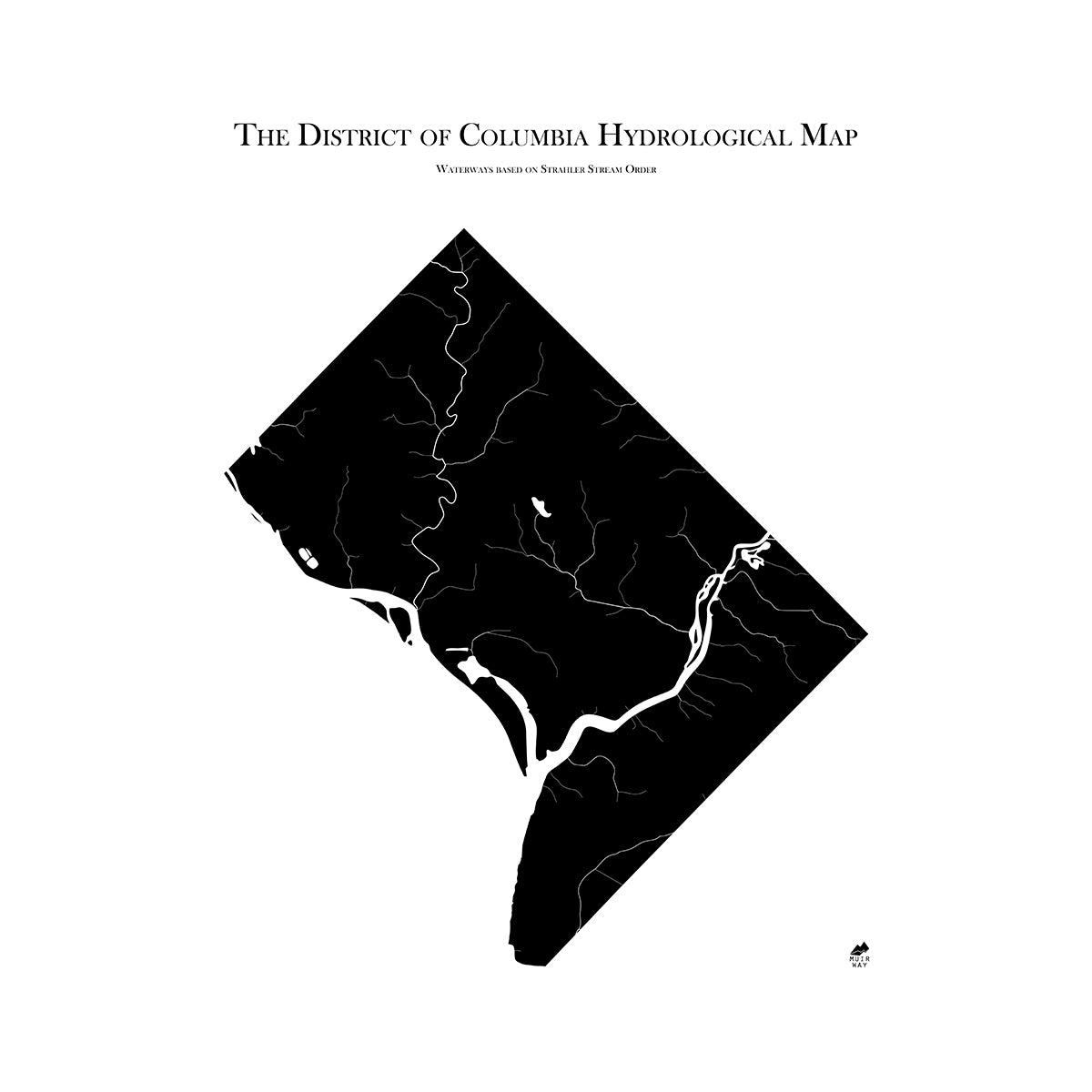 Washington DC Hydrological Map