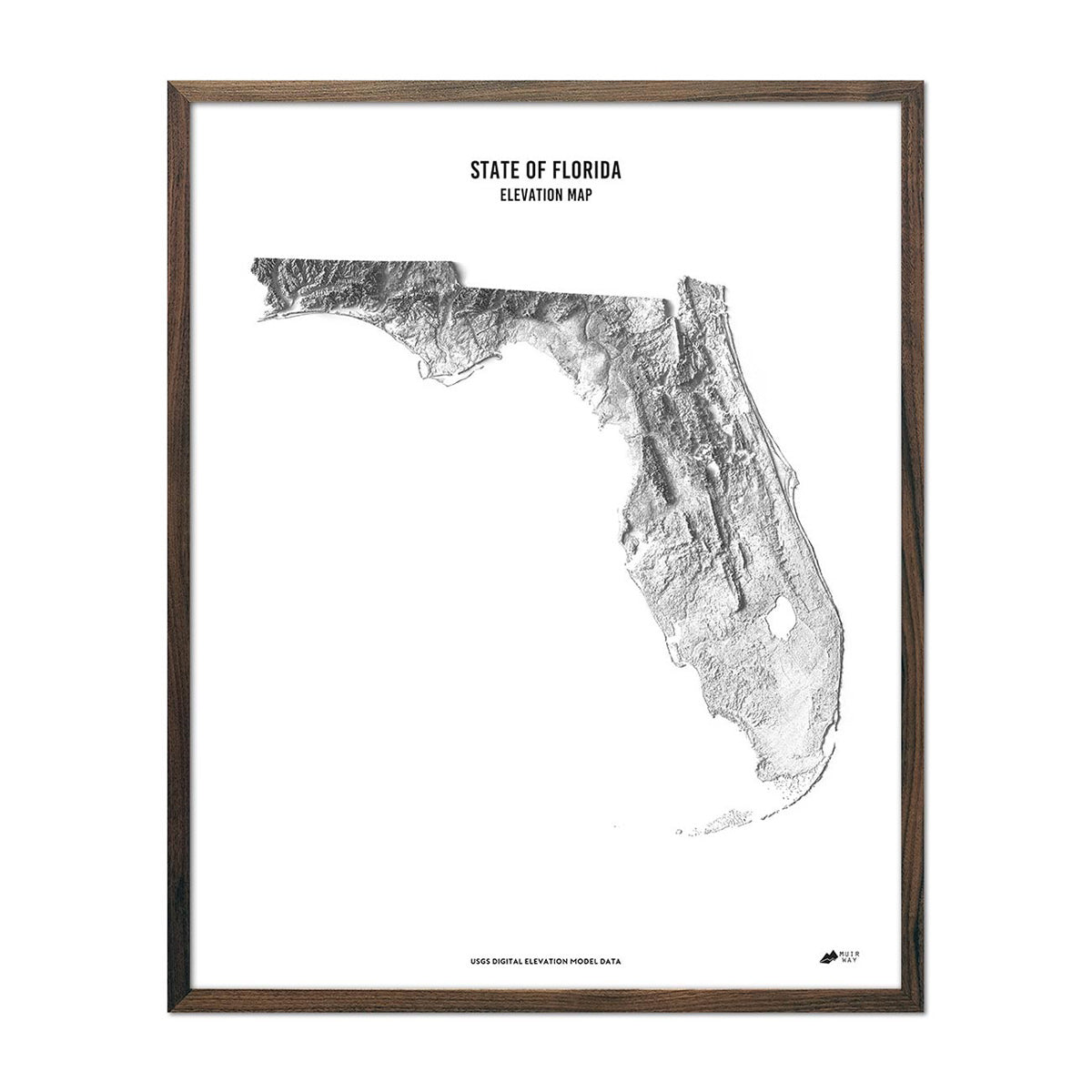 Florida Elevation Map