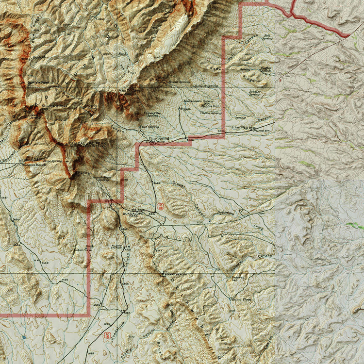rocky mountain elevation map