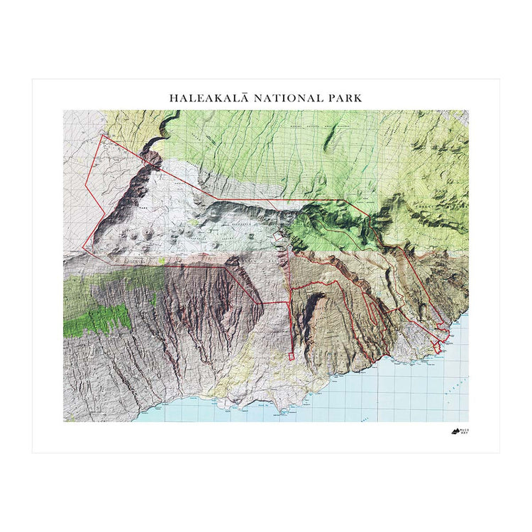 haleakala national park map