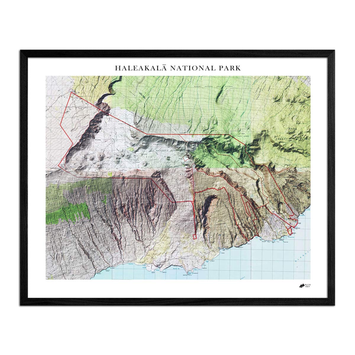 Relief Map of Haleakala National Park