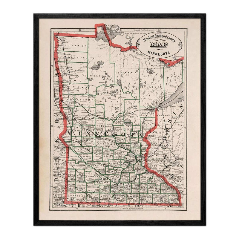 Maine 1883 Map - Muir Way