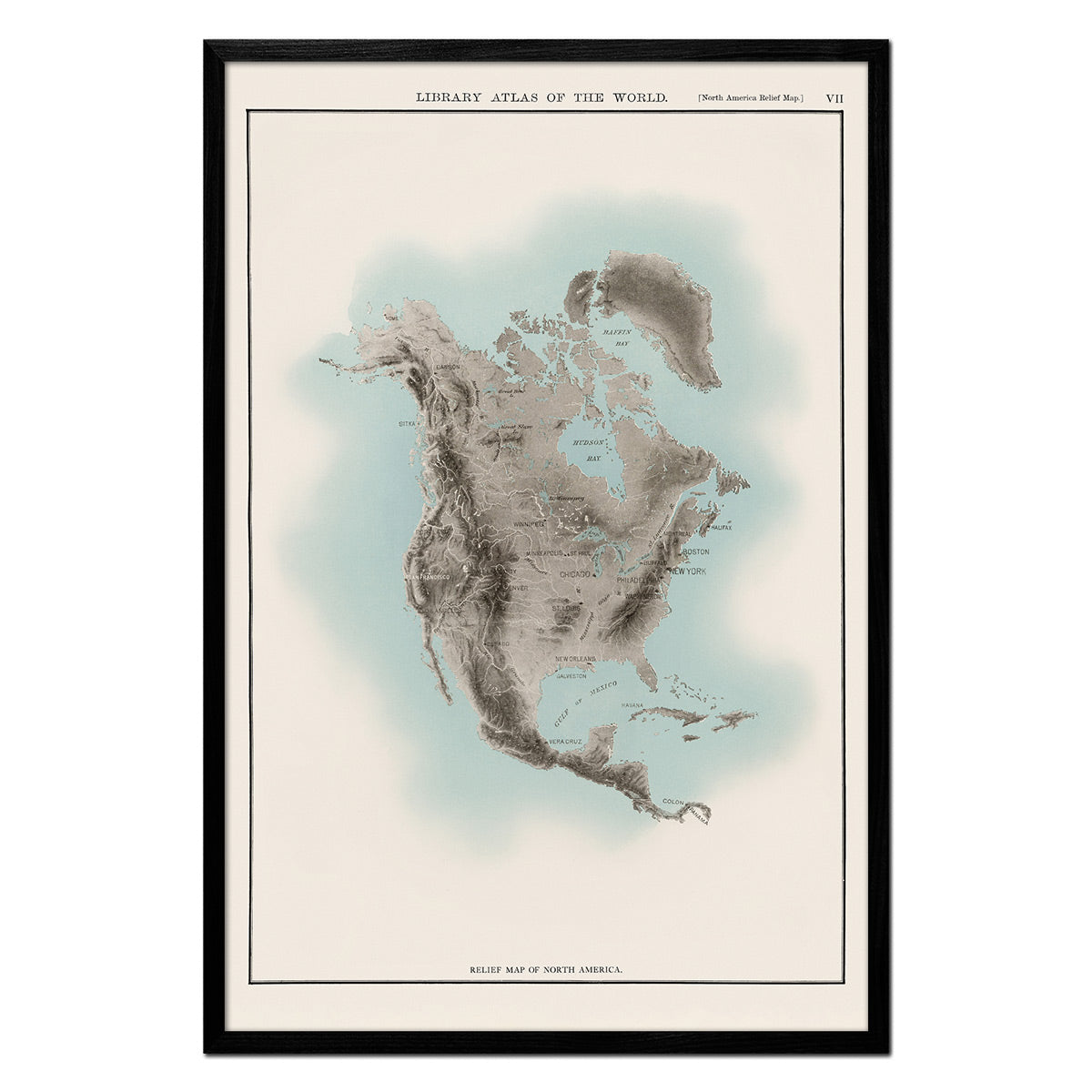 North America Atlas Map - Muir Way