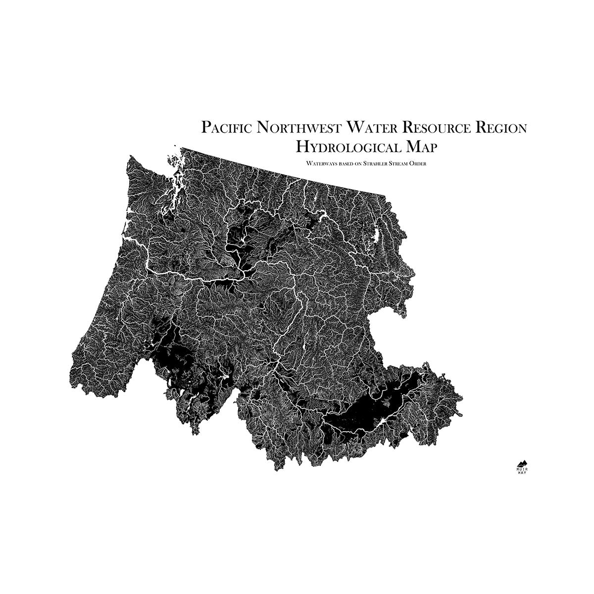 Pacific Northwest Regional Hydrological Map