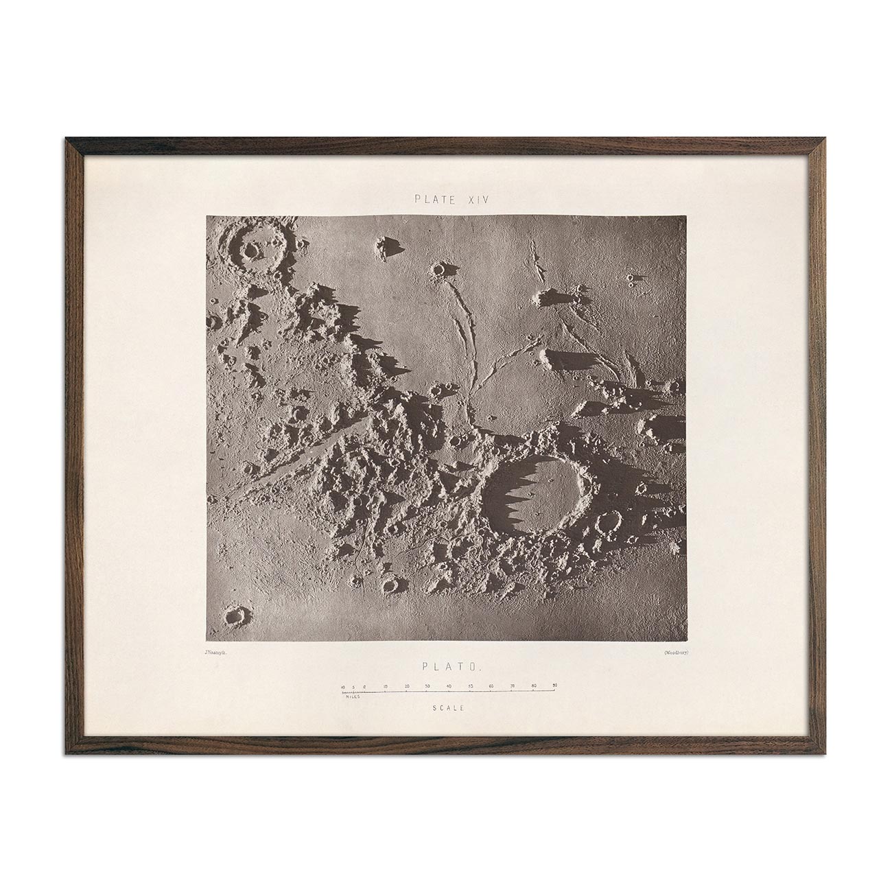 Aspect of an Eclipse of the Sun by the Earth from the Moon Photo from 1874  - Muir Way