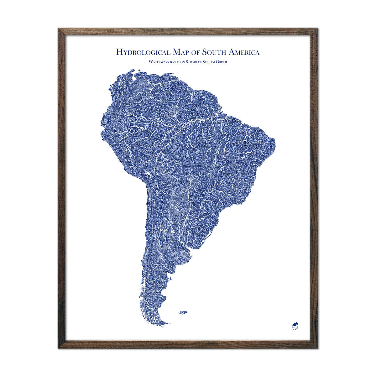 South America Hydrology Map