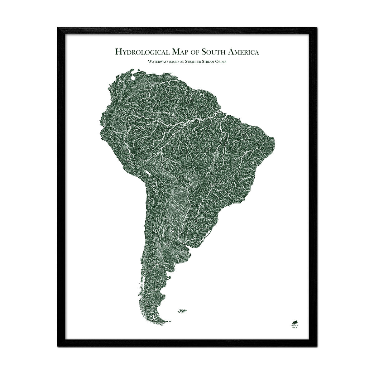 South America Rivers Map