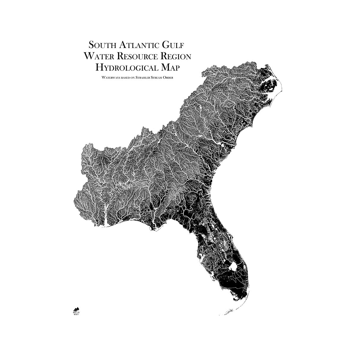 South Atlantic Gulf Regional Hydrological Map