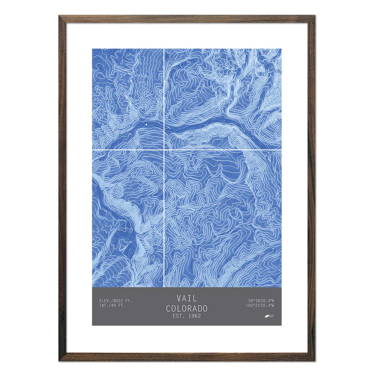 Contour Map Print Suilven