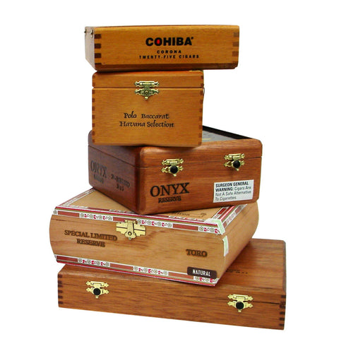 Classic Empty Cigar Boxes (10 Pack)