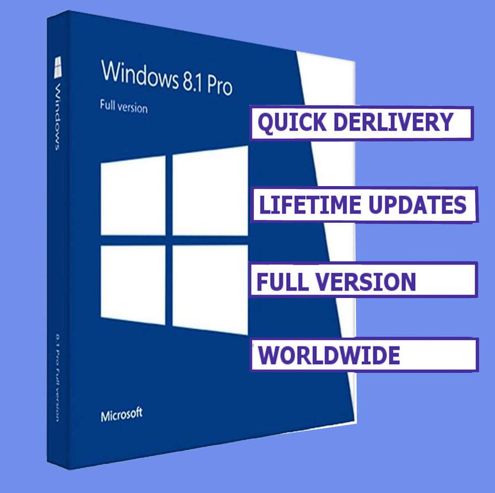 Microsoft Windows 8 1 Pro 32 64bit Professional License Key