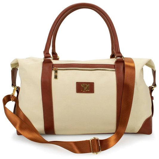 Badgley Mischka Juliet Weekender Duffel Travel Bag - Nude