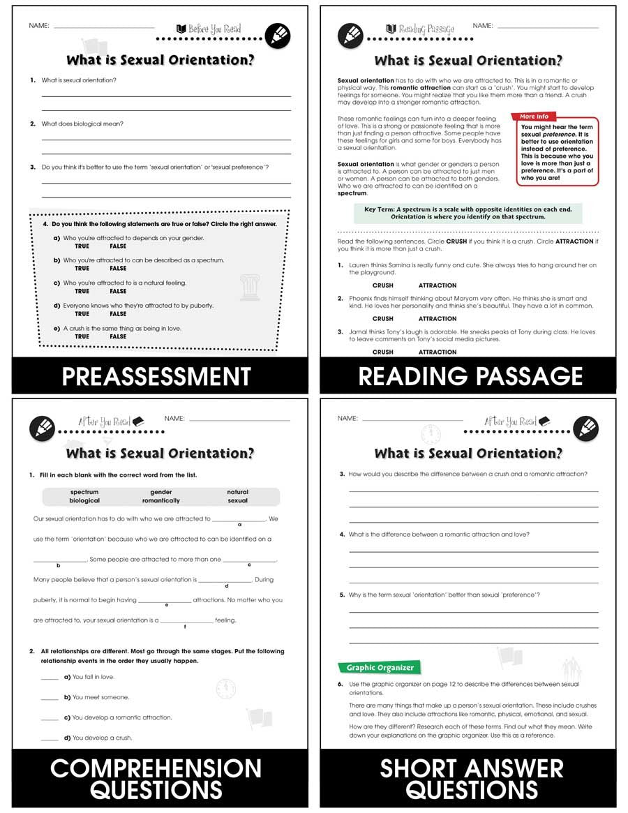 Sexual Orientation What Is Sexual Orientation Gr 6 Adult Classroom Complete Press 4248