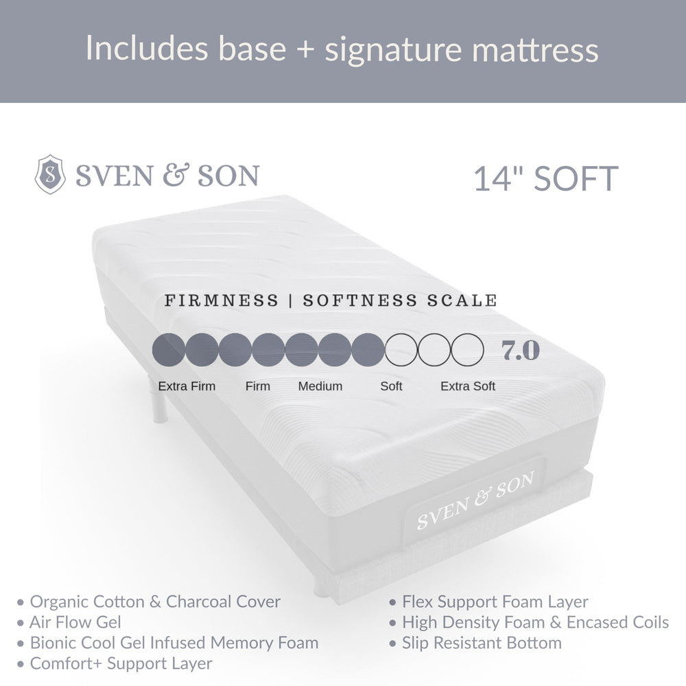 Classic Series Adjustable Bed Base + Choice of Mattress Bundle – Sven & Son