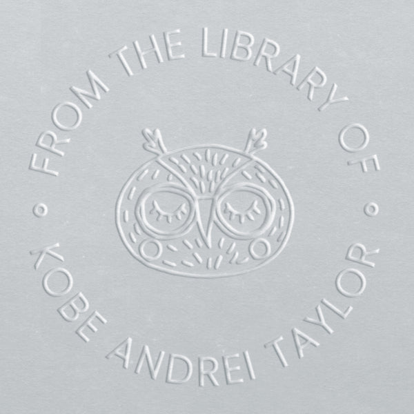 Custom The Books Embosser Stamp,personalized The Books Belongs To