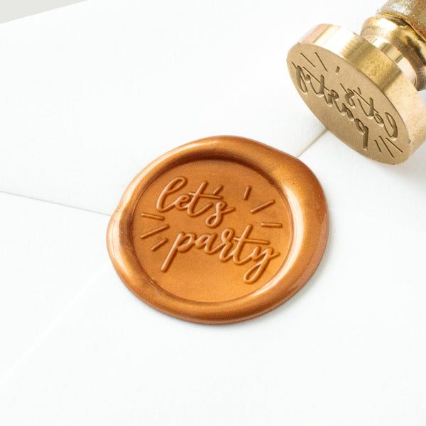 Ready Made Wax Seal Stamp - Kissing Love Birds Wedding Invitation & Announcement Wax Seal Stamp