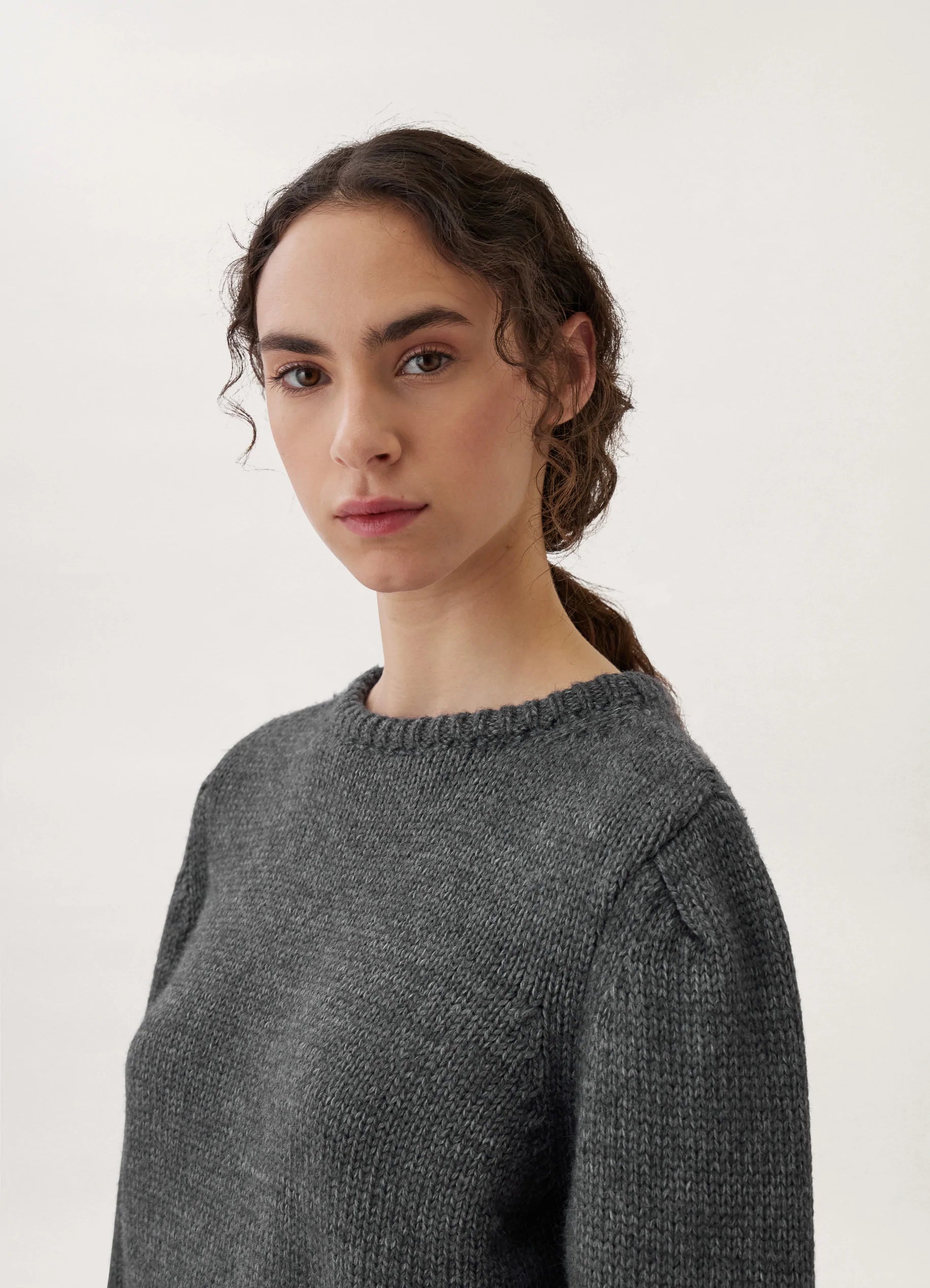 LEMAIRE CURVED SLEEVE SWEATER-