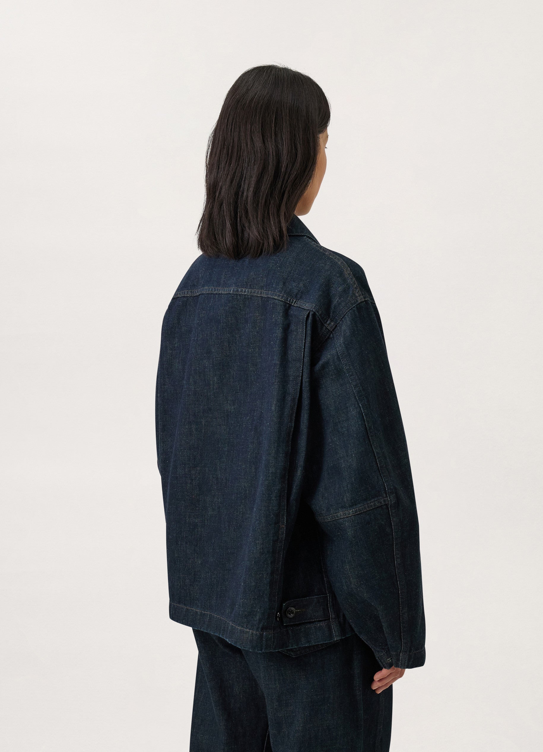 Boxy Jacket - Denim Indigo | LEMAIRE - Lemaire-USA