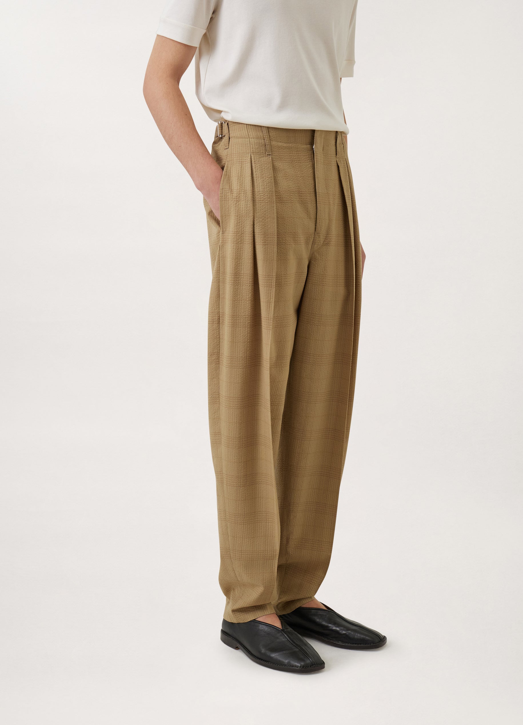 PLEATED TAPERED PANTS - Lemaire-USA