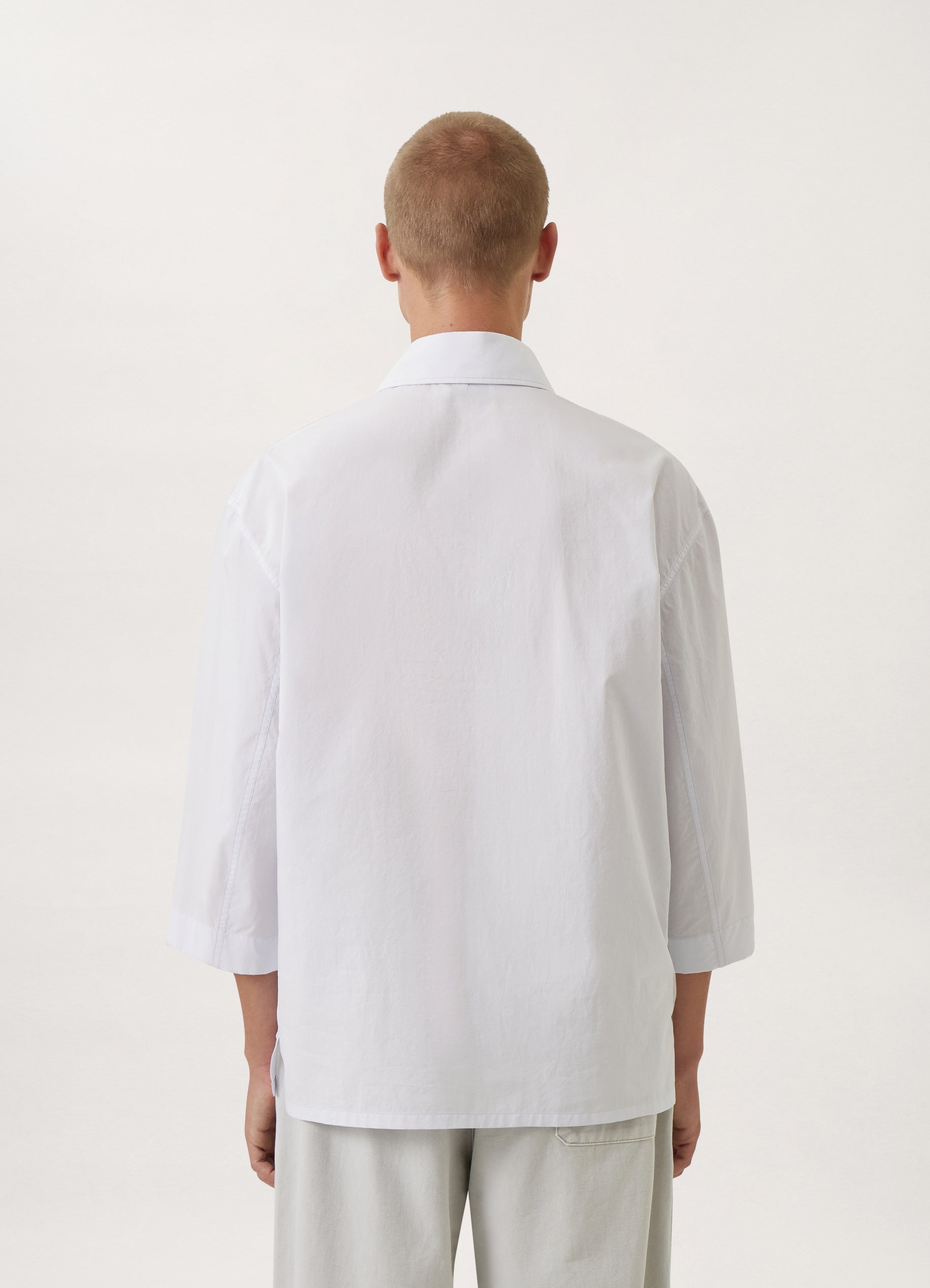 Boxy Military Shirt - Sky | LEMAIRE - Lemaire-USA