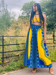 Portrait photograph of Sunshine Dashiki Maxi Skirt Goodness | One Wear Freedom Clothing Rental