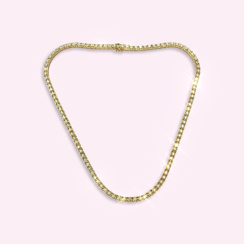 15 Thin Chain Necklace in 14k White Gold