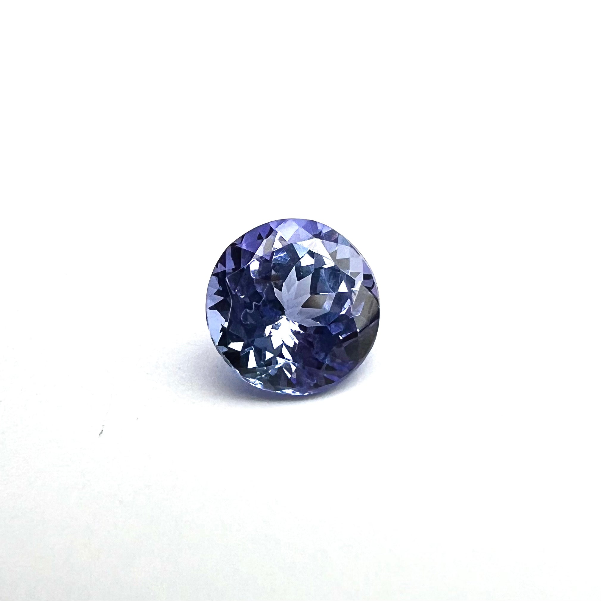 1.46CTW Loose Natural Round Tanzanite 6.94x4.48mm Earth mined Gemstone