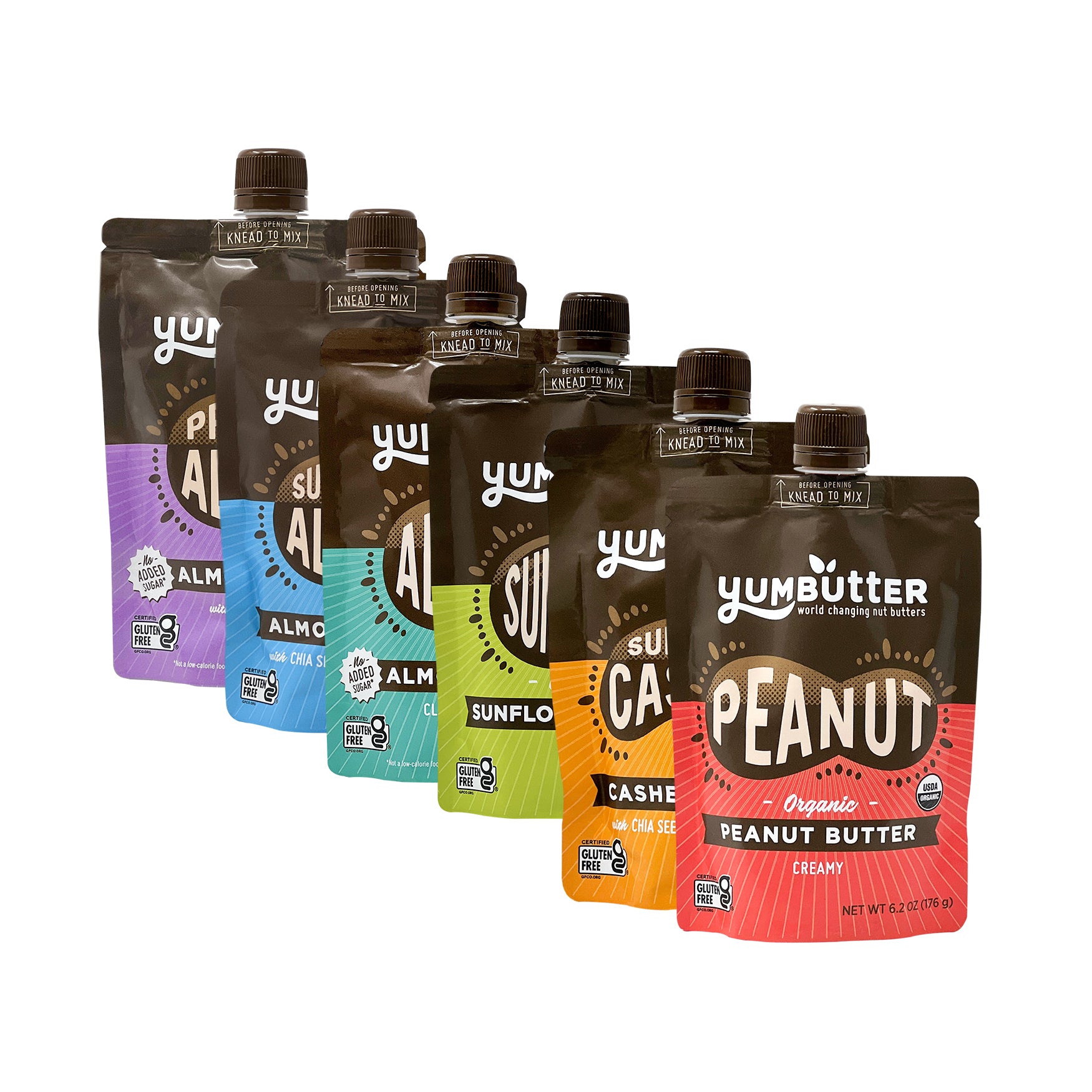 Rainbow Variety Pack (6-Pack) - Yumbutter  World Changing Nu product image