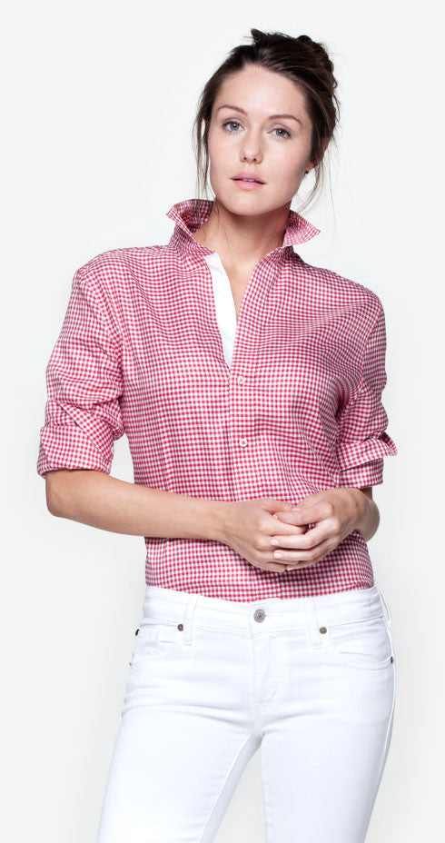 Tailored Women's Button Down Shirts - Custom Made by Double R Brand ...