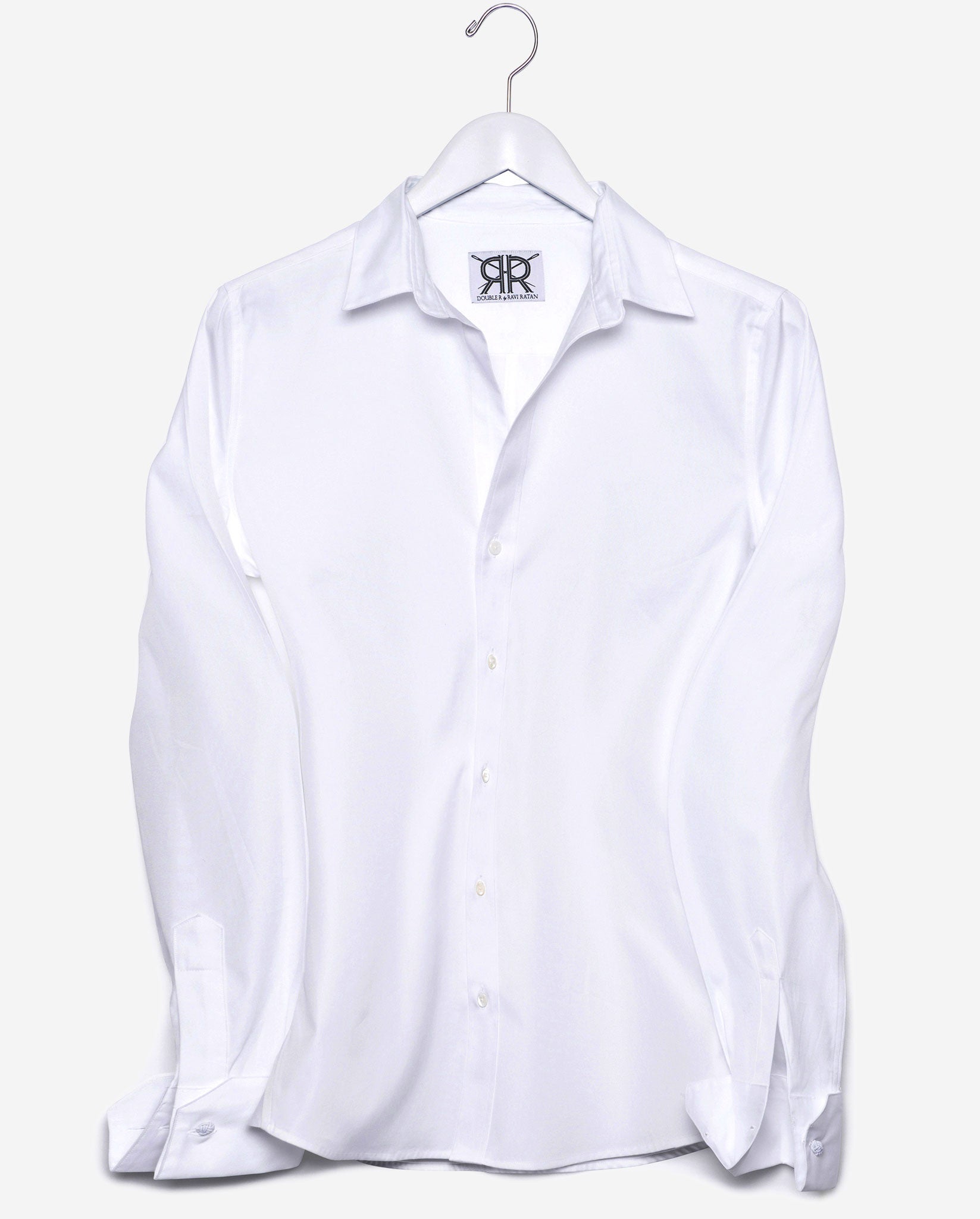 womens fitted white dress shirt