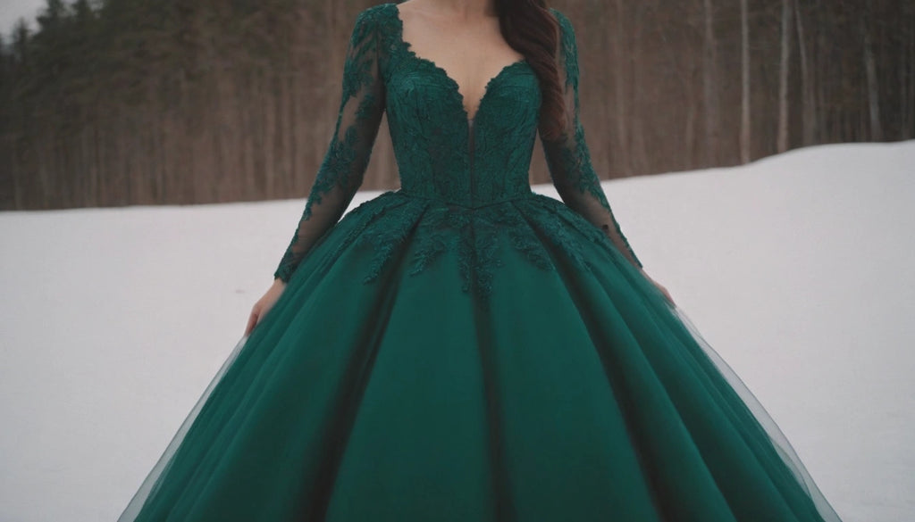 green dresses go with winter weddings