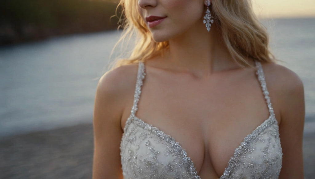 petite beach wedding gown