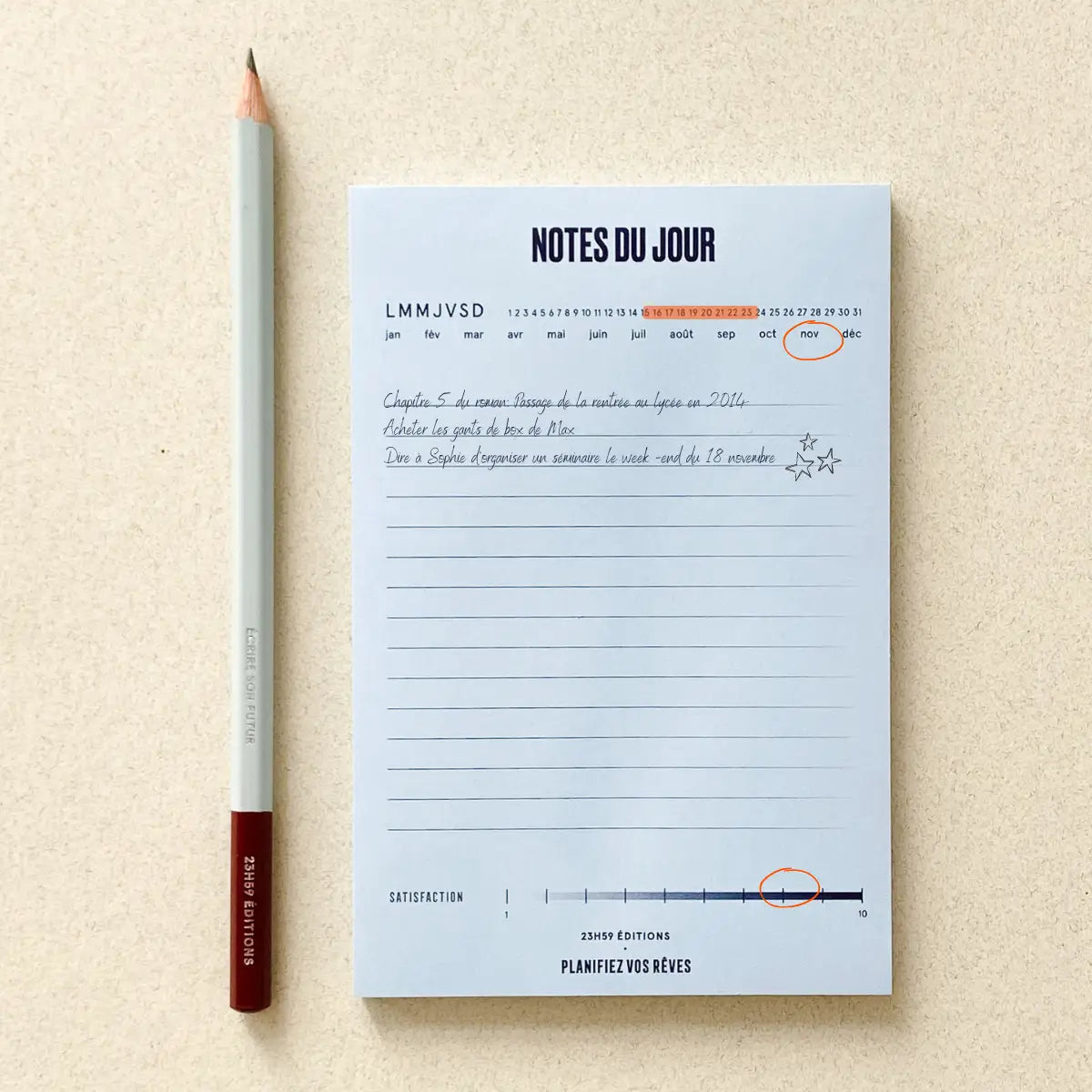 Bloc Note To Do List 'Bonne Journée' – Outil Productivité Polyvalent,  Atteindre Vos Objectifs, Gestion Du Temps, Format A5, 50 Pages Non Datées