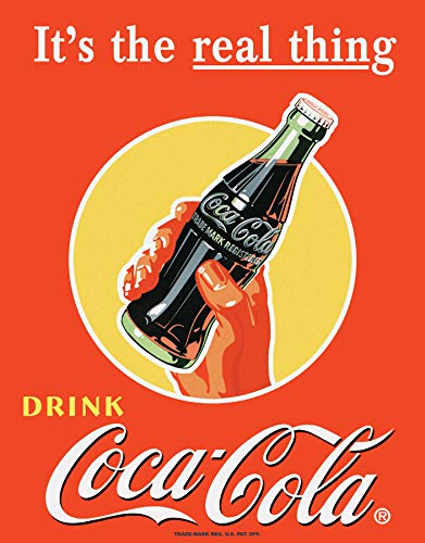 Coca Cola Coke 5 Cent Bottle Advertising Vintage Retro Metal Tin Sign 16" x 12.5 