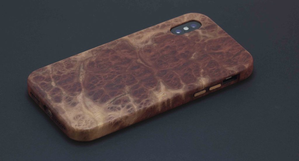 KerfCase Red Mallee Burl for iPhone X