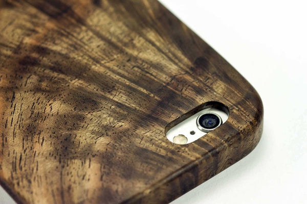 KerfCase Figured Walnut Wood Phone Case for iPhone 7, iPhone 7 Plus