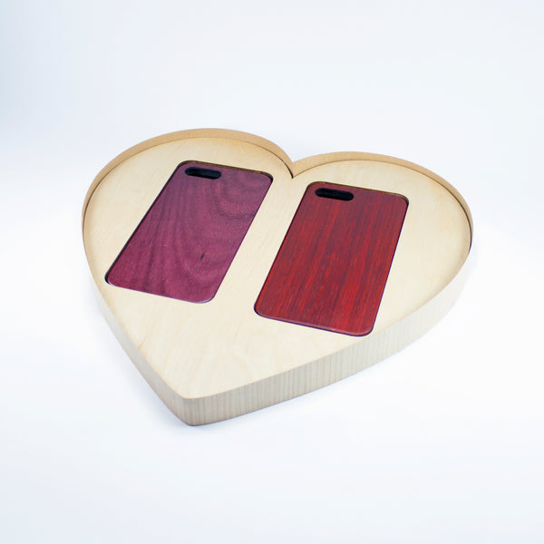 padauk purpleheart kerfcase wood phone case for iPhone 7 Plus, iPhone 8 Plus