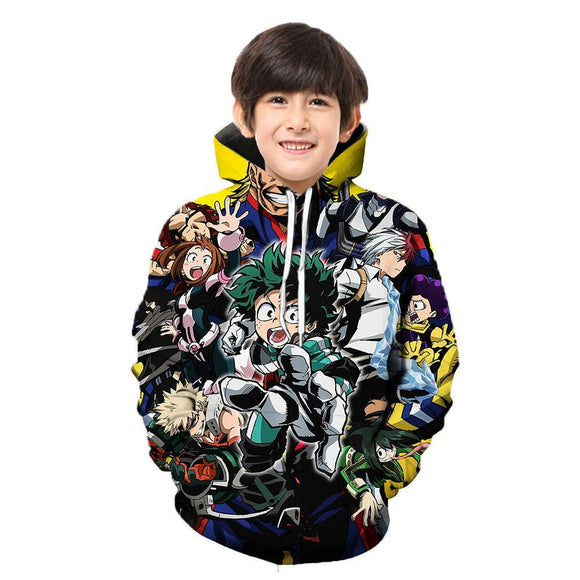 my hero academia pullover hoodie